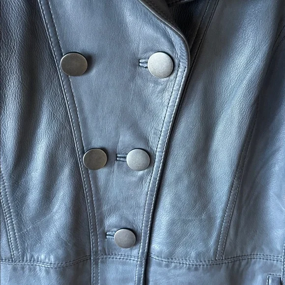 Sundance Gray Leather Jacket - Picture 3 of 4
